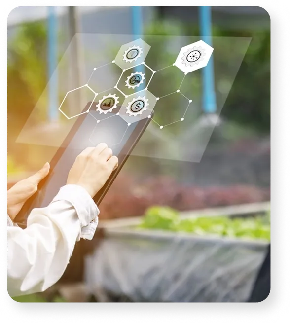Analyst reviewing market data on a tablet