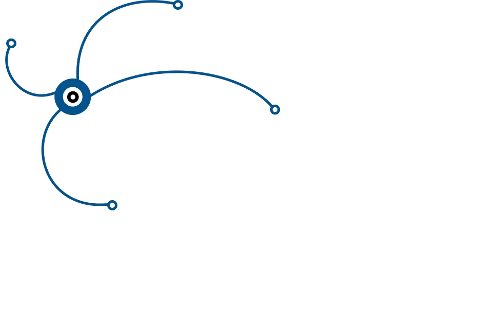 World map with connection routes